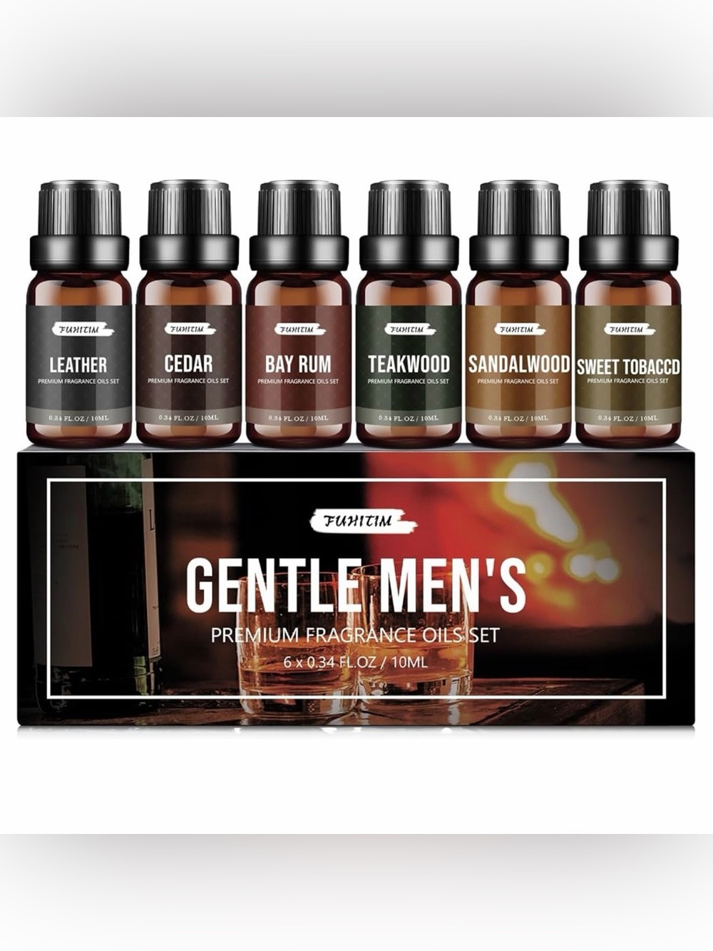 Fragrance Oil Gentlemen's Set, Scented Oil for Candle Scents for Candle Making